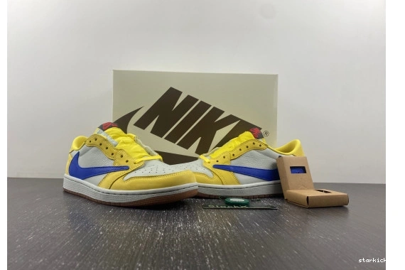 OG Retro Low 1 Jordan Canary DZ4137-700 Scott SP Travis 0206